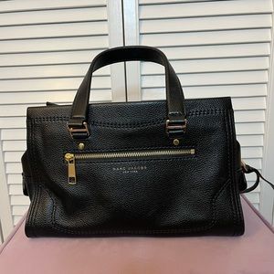 Marc Jacobs Cruiser Black Leather Convertible Satchel